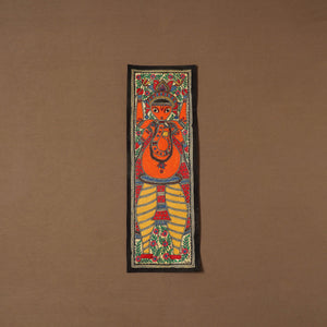 Handpainted madhubani painting by hira devi (22 x 7 in) 45