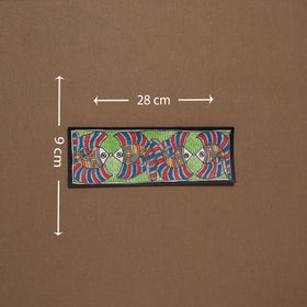 Handpainted madhubani painting by hira devi (3 x 11 in) 59