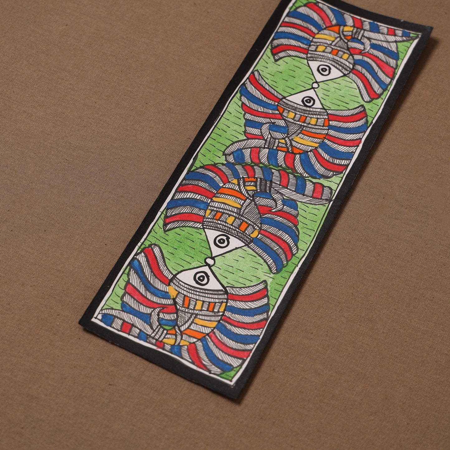 Handpainted madhubani painting by hira devi (3 x 11 in) 59