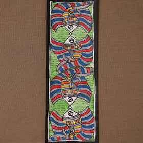 Handpainted madhubani painting by hira devi (3 x 11 in) 59