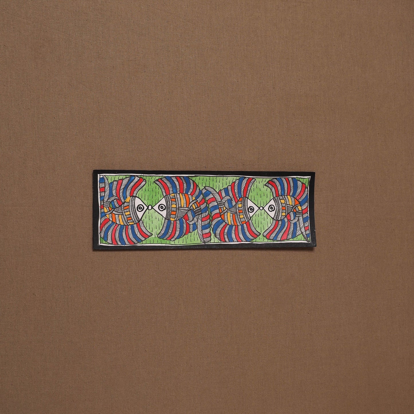 Handpainted madhubani painting by hira devi (3 x 11 in) 59