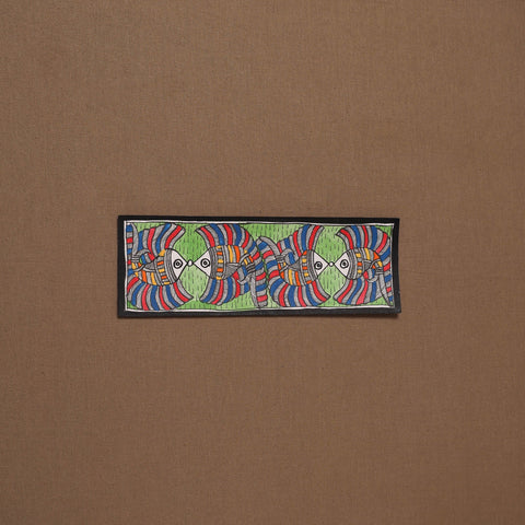 Handpainted madhubani painting by hira devi (3 x 11 in) 59