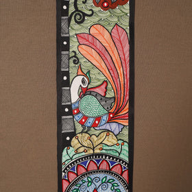 Handpainted madhubani painting by hira devi (30 x 5 in) 47