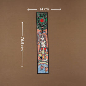 Handpainted madhubani painting by hira devi (30 x 5 in) 48