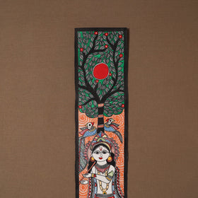 Handpainted madhubani painting by hira devi (30 x 5 in) 48