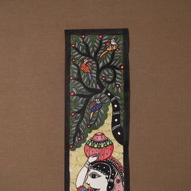 Handpainted madhubani painting by hira devi (30 x 5 in) 50