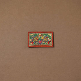 Handpainted madhubani painting by hira devi (4 x 5 in) 153