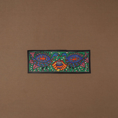 Handpainted madhubani painting by hira devi (5 x 15 in) 51