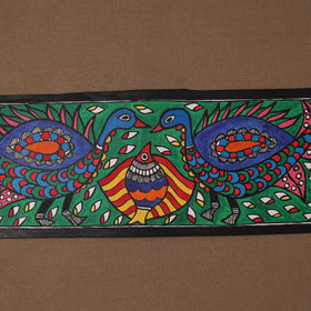 Handpainted madhubani painting by hira devi (5 x 15 in) 51