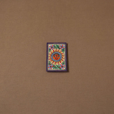 Handpainted madhubani painting by hira devi (5 x 4 in) 151