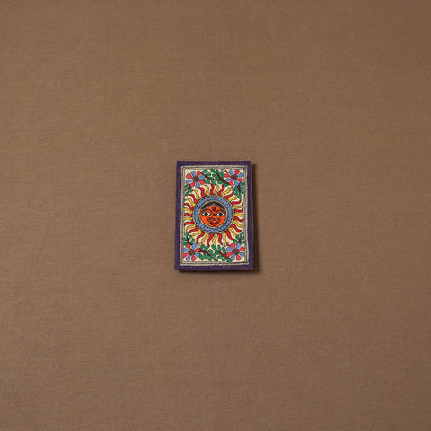 Handpainted madhubani painting by hira devi (5 x 4 in) 151