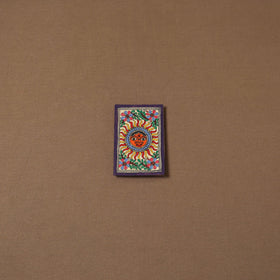 Handpainted madhubani painting by hira devi (5 x 4 in) 151