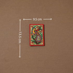 Handpainted madhubani painting by hira devi (5 x 4 in) 154