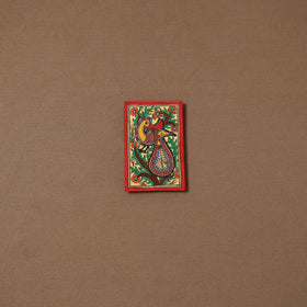 Handpainted madhubani painting by hira devi (5 x 4 in) 154