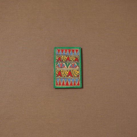 Handpainted madhubani painting by hira devi (5 x 4 in) 155