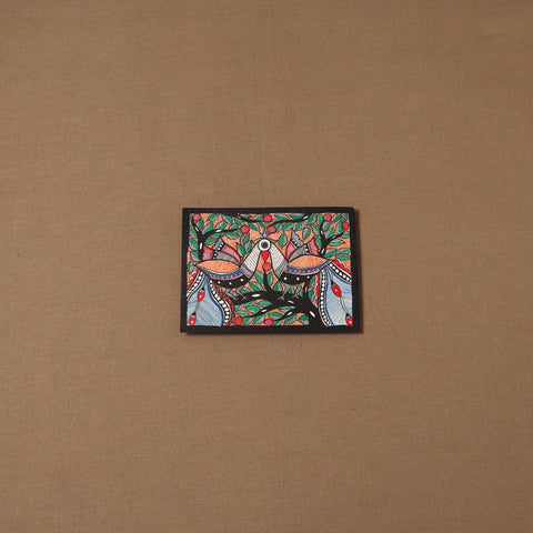 Handpainted madhubani painting by hira devi (5 x 7 in) 145