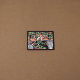 Handpainted madhubani painting by hira devi (5 x 7 in) 145