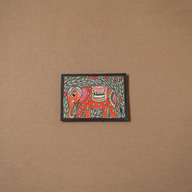 Handpainted madhubani painting by hira devi (5 x 7 in) 146