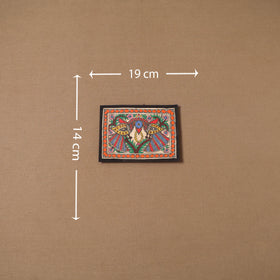 Handpainted madhubani painting by hira devi (5 x 7 in) 181