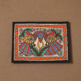 Handpainted madhubani painting by hira devi (5 x 7 in) 181