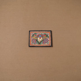 Handpainted madhubani painting by hira devi (5 x 7 in) 181