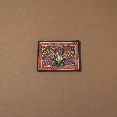 Handpainted madhubani painting by hira devi (5 x 7 in) 182