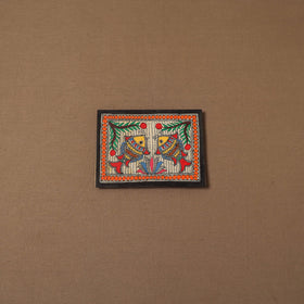 Handpainted madhubani painting by hira devi (5 x 7 in) 184