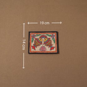 Handpainted madhubani painting by hira devi (5 x 7 in) 186