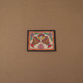 Handpainted madhubani painting by hira devi (5 x 7 in) 186