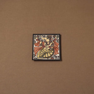 Handpainted madhubani painting by hira devi (6 x 6 in) 141