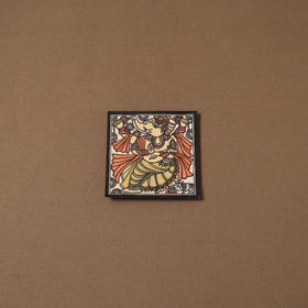 Handpainted madhubani painting by hira devi (6 x 6 in) 141