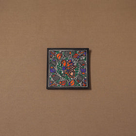 Handpainted madhubani painting by hira devi (6 x 6 in) 143