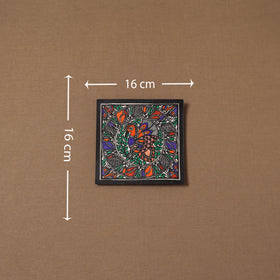 Handpainted madhubani painting by hira devi (6 x 6 in) 143