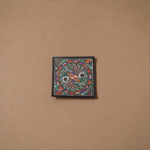 Handpainted madhubani painting by hira devi (6 x 6 in) 144