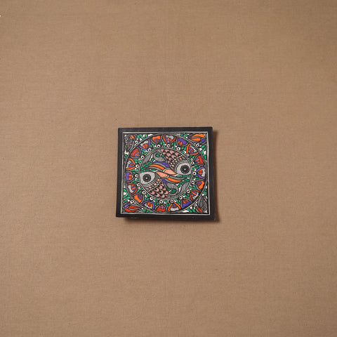 Handpainted madhubani painting by hira devi (6 x 6 in) 144