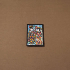 Handpainted madhubani painting by hira devi (7 x 5 in) 147