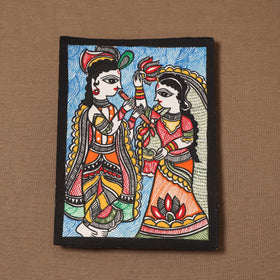 Handpainted madhubani painting by hira devi (7 x 5 in) 147