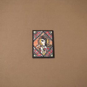 Handpainted madhubani painting by hira devi (7 x 5 in) 148