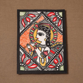 Handpainted madhubani painting by hira devi (7 x 5 in) 148