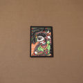 Handpainted madhubani painting by hira devi (7 x 5 in) 149