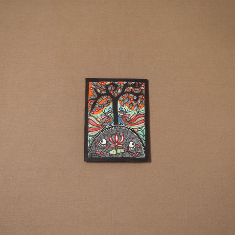 Handpainted madhubani painting by hira devi (7 x 5 in) 150