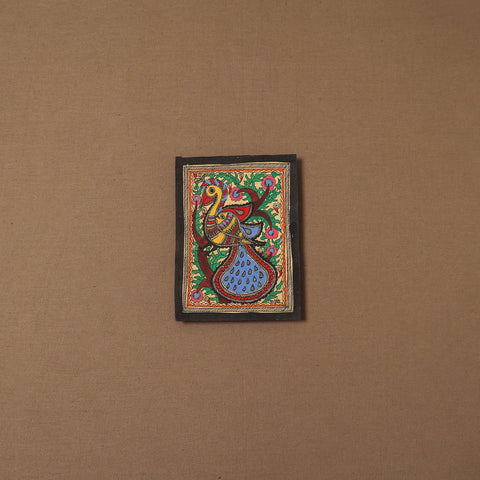 Handpainted madhubani painting by hira devi (7 x 5 in) 187