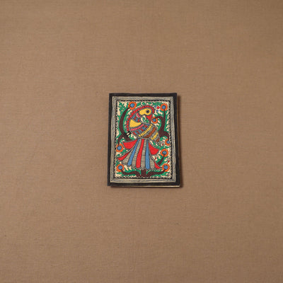 Handpainted madhubani painting by hira devi (7 x 5 in) 188