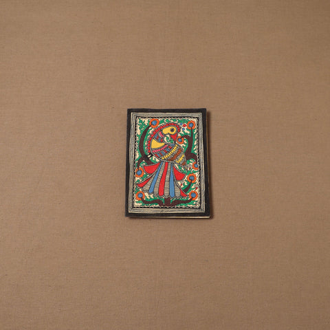 Handpainted madhubani painting by hira devi (7 x 5 in) 188