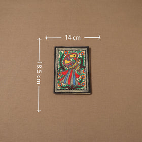 Handpainted madhubani painting by hira devi (7 x 5 in) 188