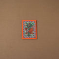 Handpainted madhubani painting by hira devi (7 x 5 in) 189