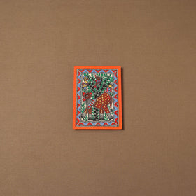 Handpainted madhubani painting by hira devi (7 x 5 in) 189