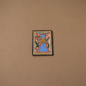 Handpainted madhubani painting by hira devi (7 x 5 in) 190