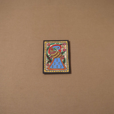 Handpainted madhubani painting by hira devi (7 x 5 in) 190