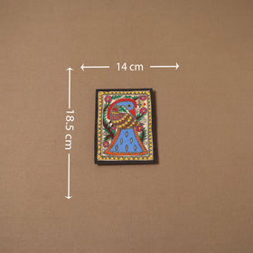 Handpainted madhubani painting by hira devi (7 x 5 in) 190